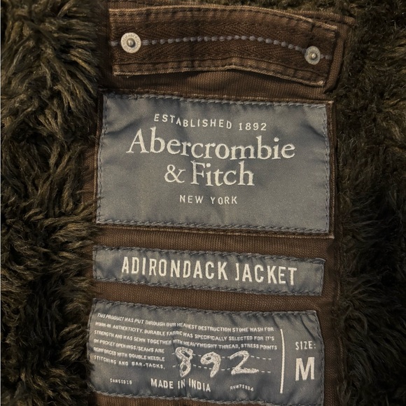 Vintage chocolate Abercrombie lined Adirondack jacket - Picture 3 of 3